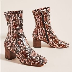 Silent D snakeskin boots from Anthropologie